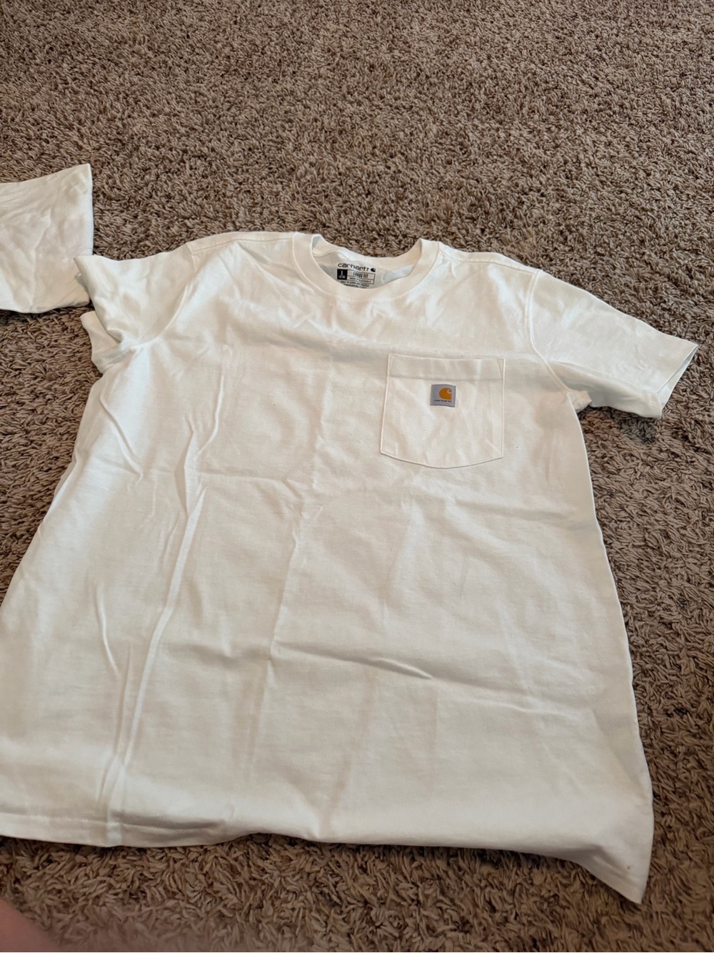 Carhartt White Short Sleeve Pocket Tee